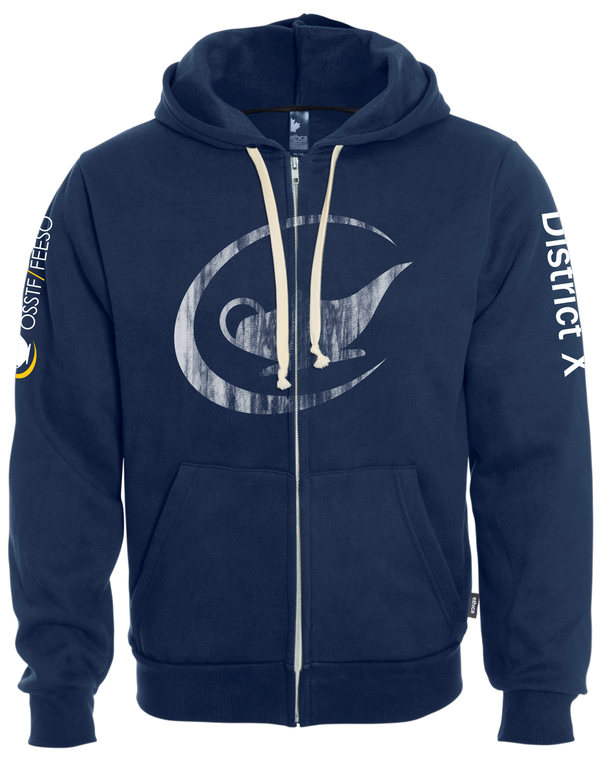 Chandail à Capuchon et Fermeture éclair Unisexe