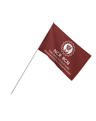 NCR - RCN 12" x 8" Hand Flag